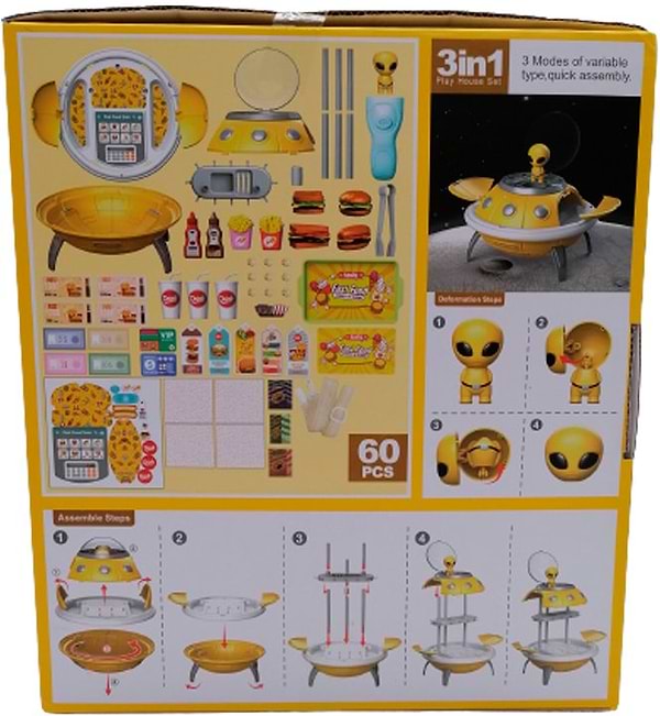 Фото - Сюжетно-ролевая игра. Кухня Play Joyin НЛО Фаст Фуд (25752)