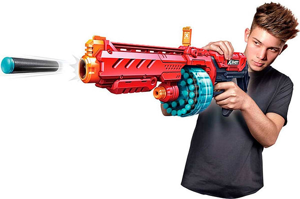 Фото - Бластер багатозарядний ZURU Red Excel Turbo Fire (48 патронів) (36270R)