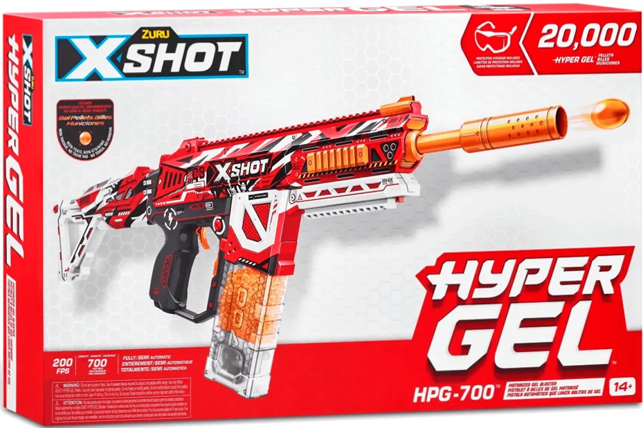 Фото - Бластер многозарядный ZURU Hyper Gel large (20 000 гелевых шариков) (36620R)