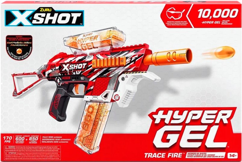 Фото - Бластер многозарядный ZURU Hyper Gel medium (10 000 гелевих шариков) (36621R)
