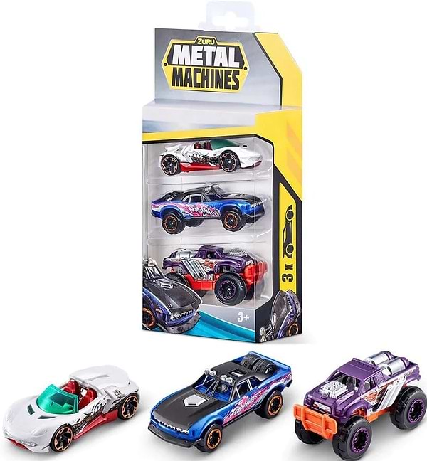 Фото - Автотранспорт Metal Machines CAR (3 шт) (в асорт.) (6715)