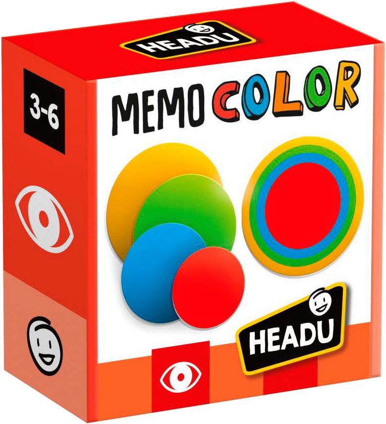 Фото - Настольная игра развивающая (3-4 года) Headu "Мемо цвета" (MU51289)