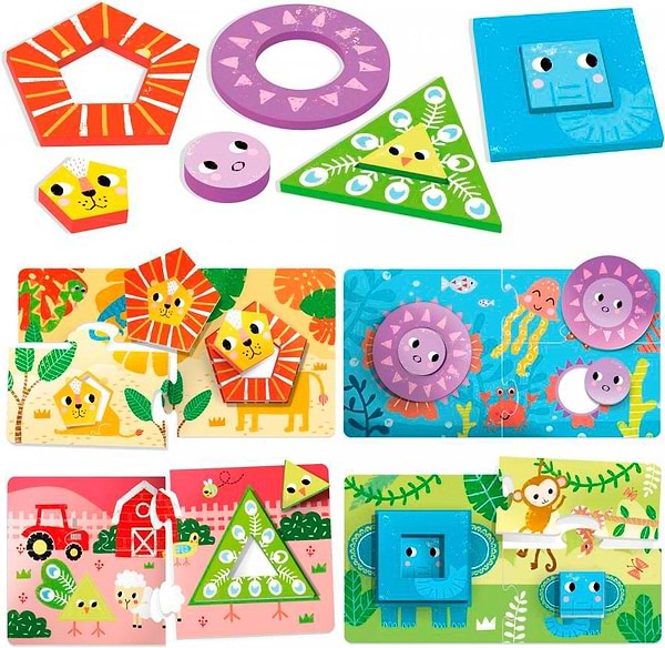 Фото - Пазли (3-4 роки) Headu "Малюки та сім'ї" (MU54358)