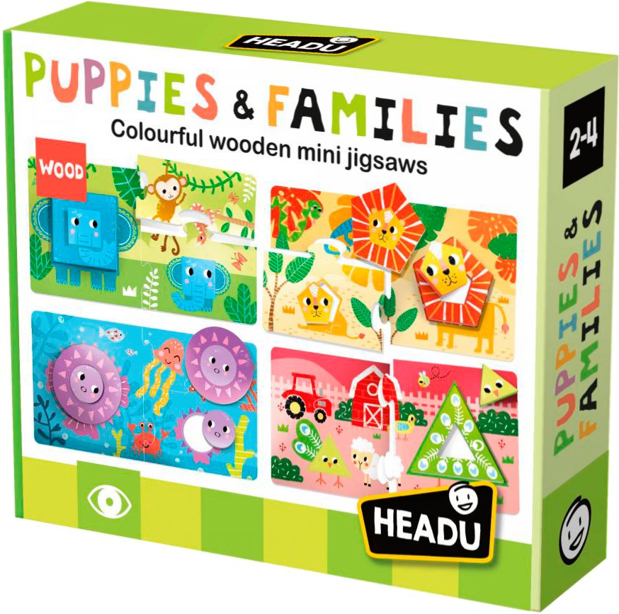 Фото - Пазли (3-4 роки) Headu "Малюки та сім'ї" (MU54358)