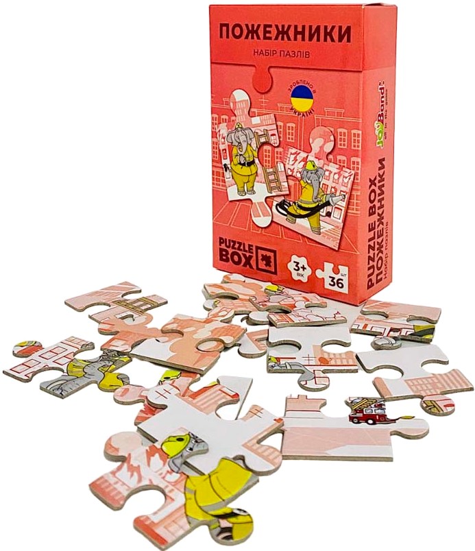 Пазли (3-4 роки) JoyBand-Bontoy «Пожежники» (36 елем.) (PB04) - Фото 1
