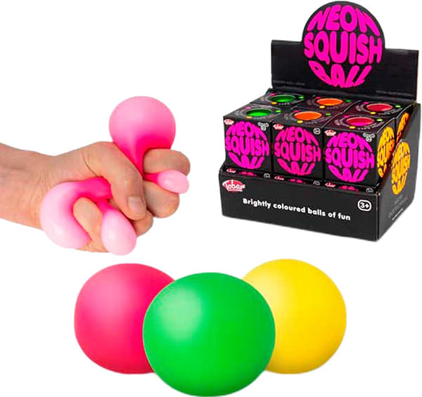 Фото - Сквиш Tobar Скранчемс неоновый мячик (38438)