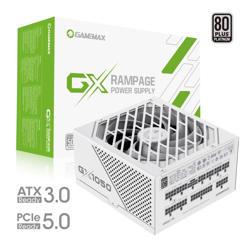 Блок живлення для ПК Gamemax GX-1050 PRO WT (ATX3.0PCIe5.0)