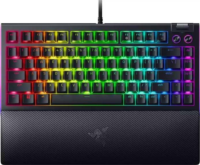 Клавиатура проводная игровая Razer BlackWidow V4 75% Black (RZ03-05000100-R3M1) - Фото 1