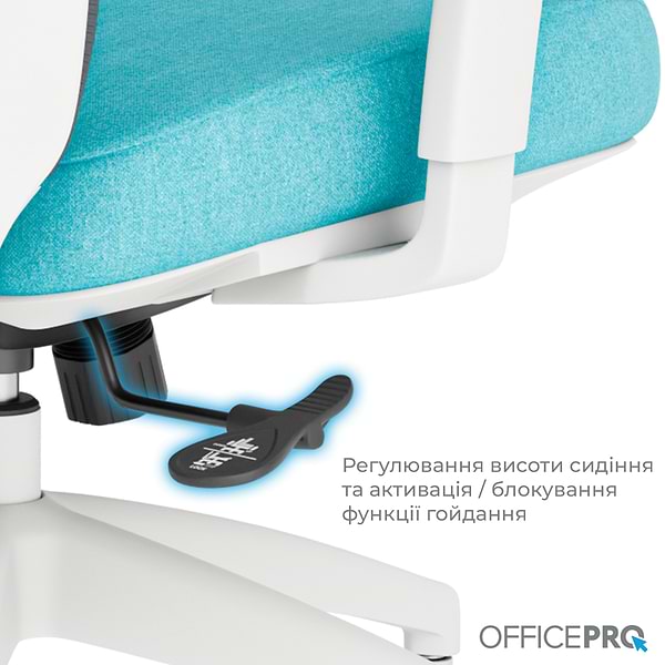 Фото - Крісло офісне OfficePro Balance (OC550-W-DG-BL) White/Dark Gray/Blue