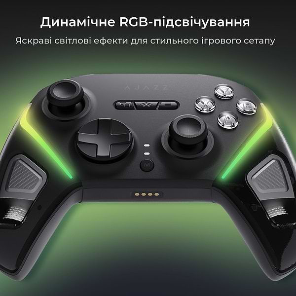 Фото - Геймпад Ajazz 2.4G/BT/USB (Switch/PC/iOS/Android) RGB Black (GP100S-B)