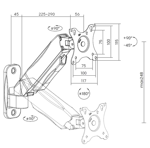 Фото - Крепление настольное OfficePro MA300B Black