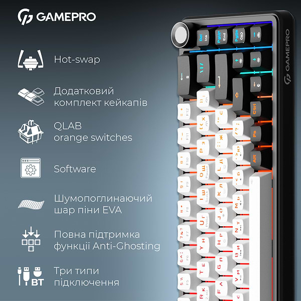 Фото - Клавиатура беспроводная игровая GamePro Asgard Valhalla  (MK210B Pro)