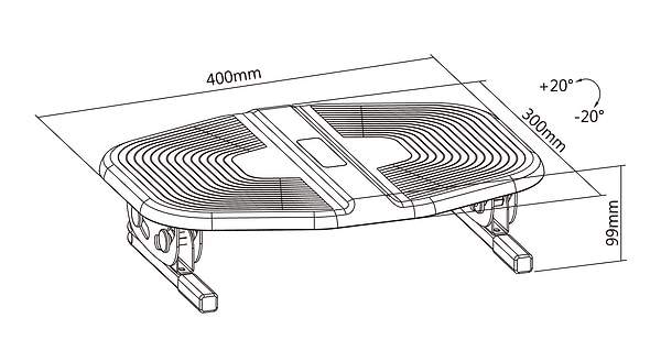 Фото - Підставка для ніг регульована OfficePro FR600 Olive Green/Black