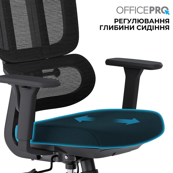 Фото - Крісло офісне OfficePro Skyline (OC580-B-B-B) Black