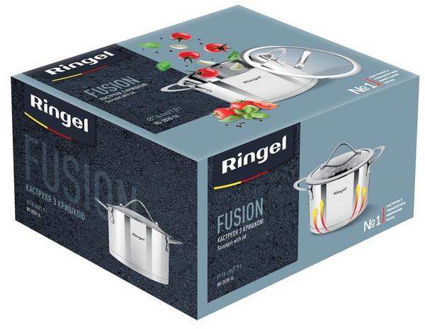 Фото - Кастрюля Ringel Fusion 16 см 1.9 л (RG 2020-16)