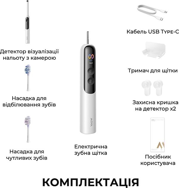 Фото - Зубна щітка електрична Mova Fresh 20 Sensus White (ATS25B-WH)