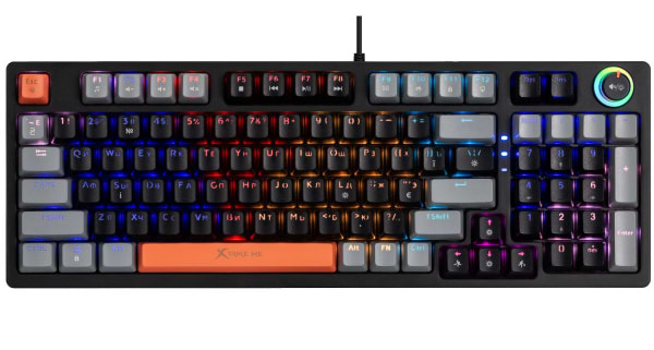 Купити Клавіатура дротова ігрова XTRIKE ME GK-987GGRUA - Фото 1 Клавіатура дротова ігрова XTRIKE ME GK-987GGRUA - Фото 1