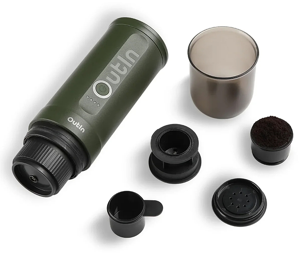Фото - Портативная кофеварка OUTIN Forest Green в дорожном футляре OTEM-01-FG-BAG