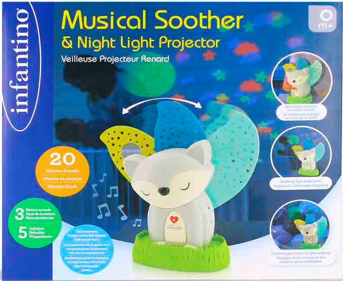 Фото - Ночник детский Infantino Лисенок с подвижным хвостиком (302021)