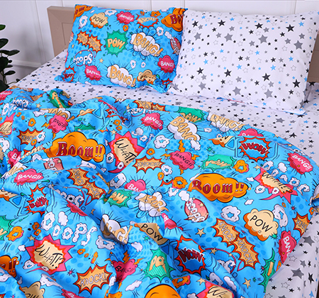 Комплект постельного белья детский MirSon 143х210 см Kids Time 17-0511 Bombs Бязь (2200007074532)
