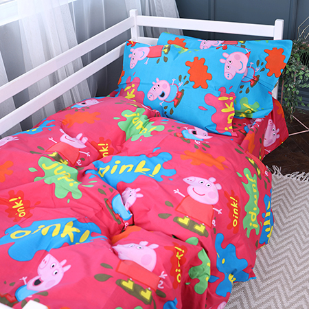 Комплект постельного белья детский MirSon 143х210 см Kids Time 17-0507 Peppa Бязь (2200007075096)
