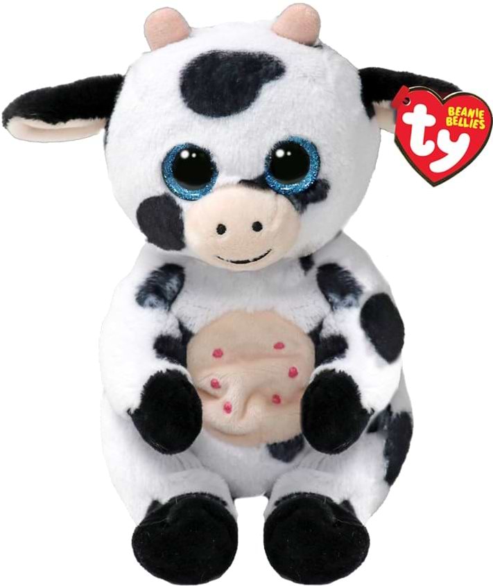 Мягкая игрушка глазастик TY BEANIE BELLIES Корова "COW" (41287)
