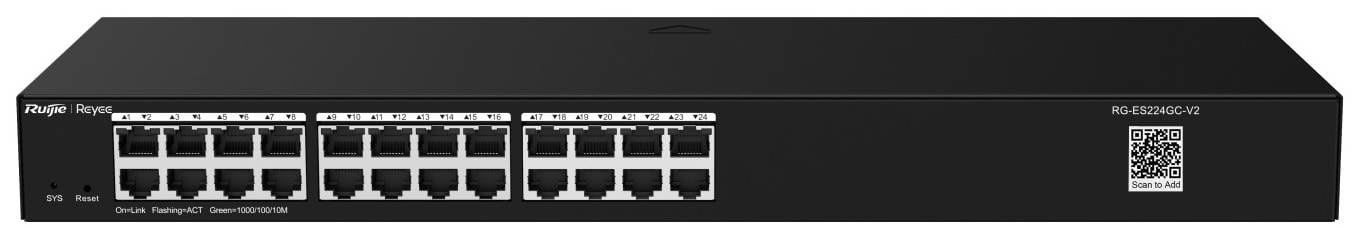 Коммутатор локальної мережі (Switch) Ruijie Reyee RG-ES224GC-V2