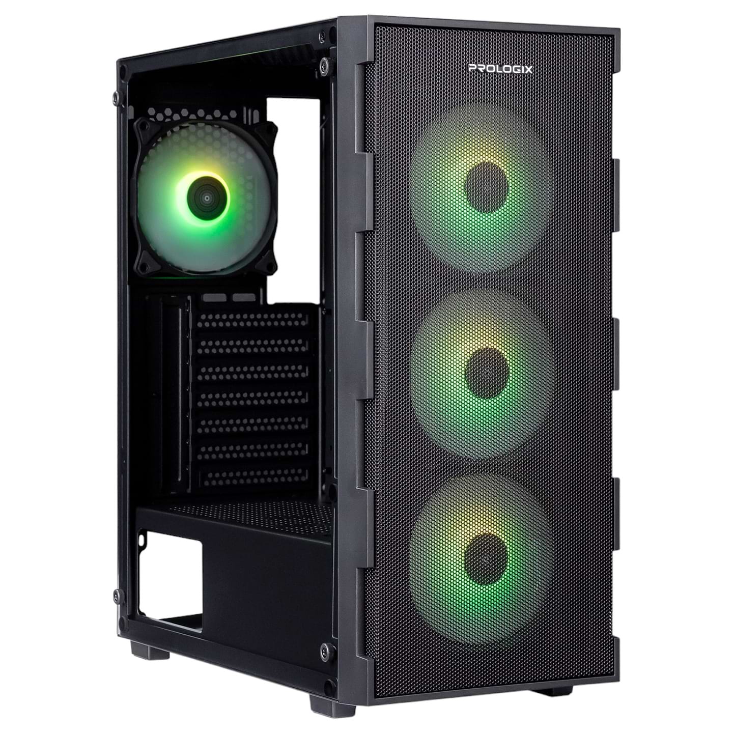 Корпус ProLogix E115 Tempered Glass&Mesh Black
