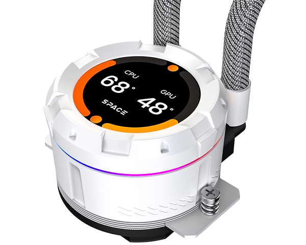 Фото - Водяная система охлаждения ID-Cooling Space LCD SL360 XE White