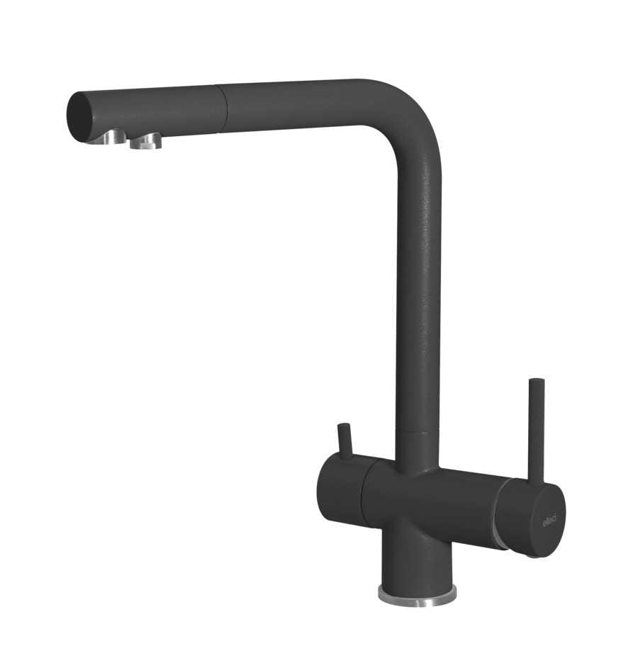 Смеситель кухонный Elleci TOURMALINE T01 Nero 40