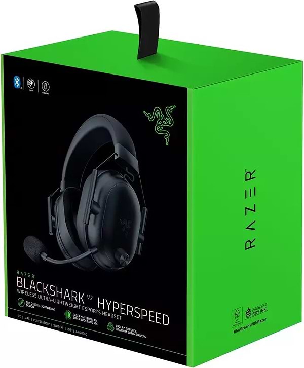 Фото - Гарнітура бездротова ігрова Razer Blackshark V2 HyperSpeed Wireless Вlack (RZ04-04960100-R3M1)