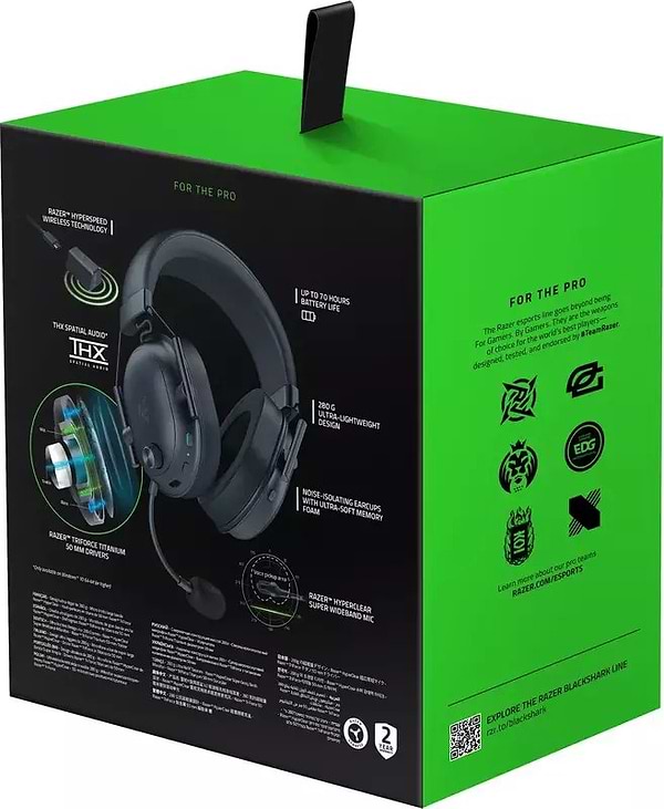 Фото - Гарнітура бездротова ігрова Razer Blackshark V2 HyperSpeed Wireless Вlack (RZ04-04960100-R3M1)