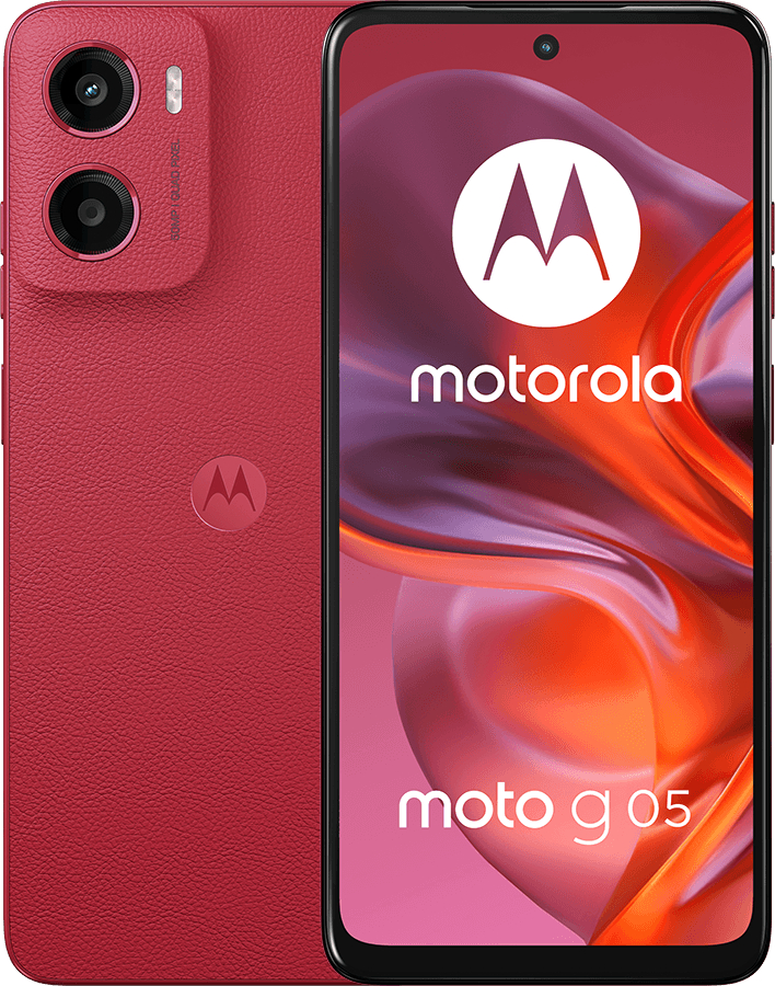 Смартфон Motorola G05 4/128Gb Plum Red - Фото 1