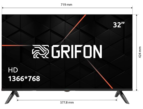 Фото - Телевизор Grifon DV43FSB