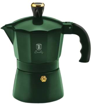 Фото - Кавоварка гейзерна BerlingerHaus Emerald Collection 6 чашок (BH-6386)