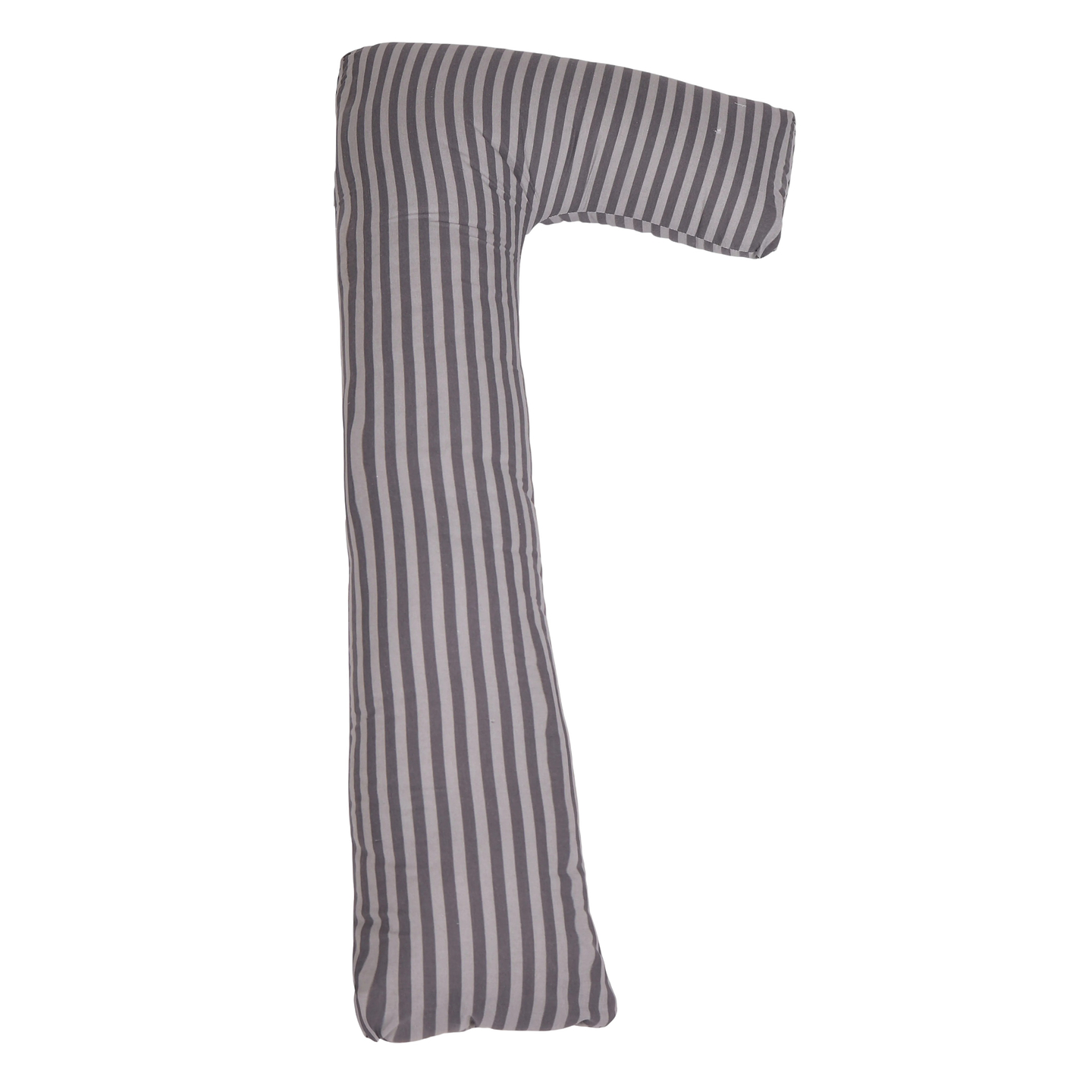 Подушка для майбутніх мам MirSon Г-подібна №5001 Color Line 17-0601 Stripe Gray 140x40x20 см (2200010969528)