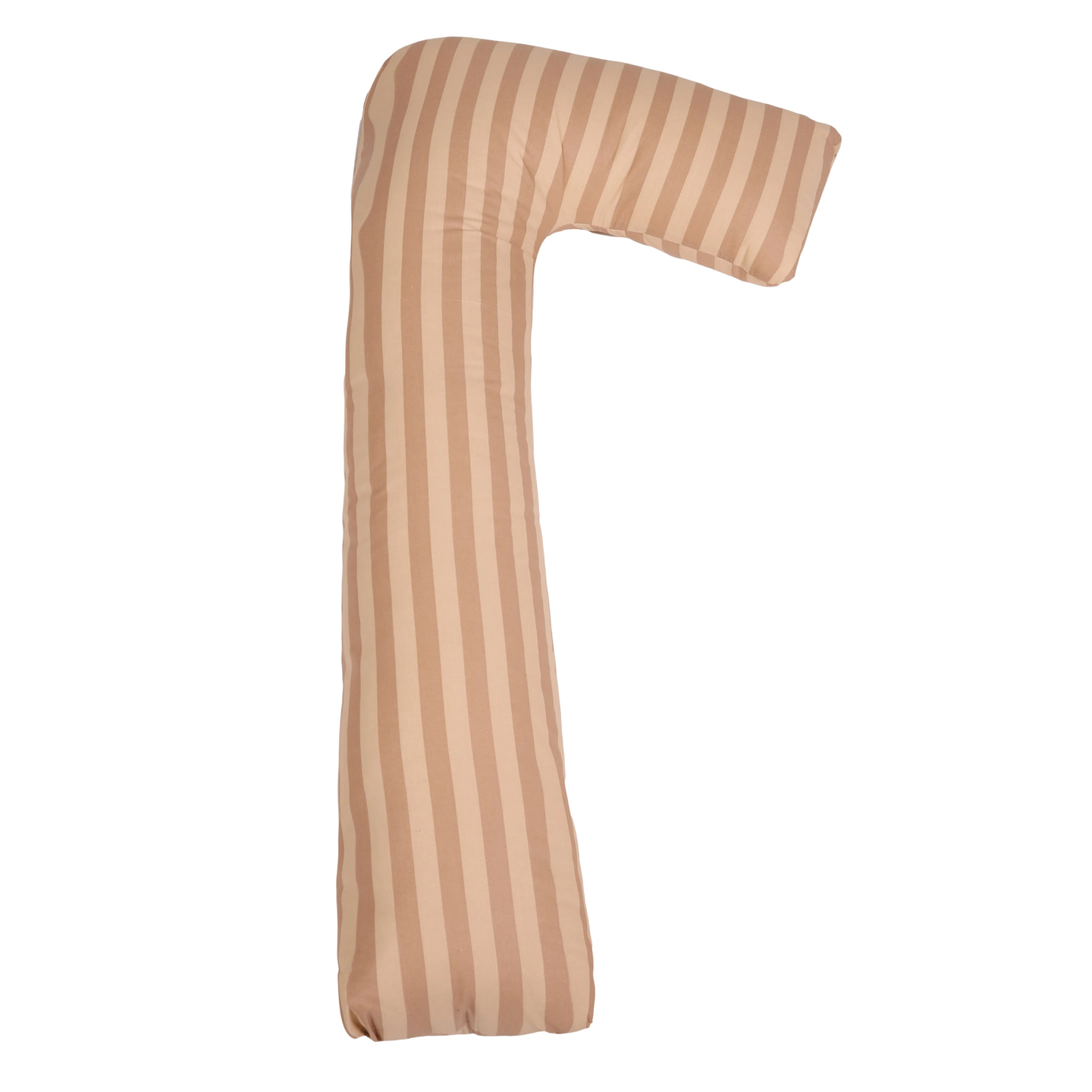 Подушка для майбутніх мам MirSon Г-подібна №5005 Color Line 17-0602 Stripe Creamy 140x40x20 см (2200010969566)