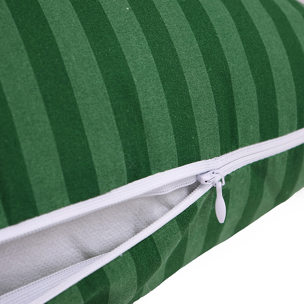 Фото - Подушка для майбутніх мам MirSon Г-подібна №5000 Color Line 17-0612 Stripe Emerald 140x40x20 см (2200010969511)