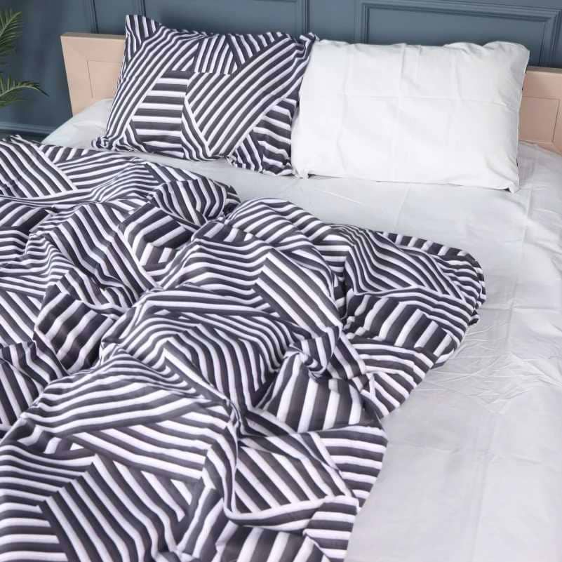 Комплект постельного белья детский MirSon 110х140 см 17-0629 Diamond Black White Бязь (2200008464424)