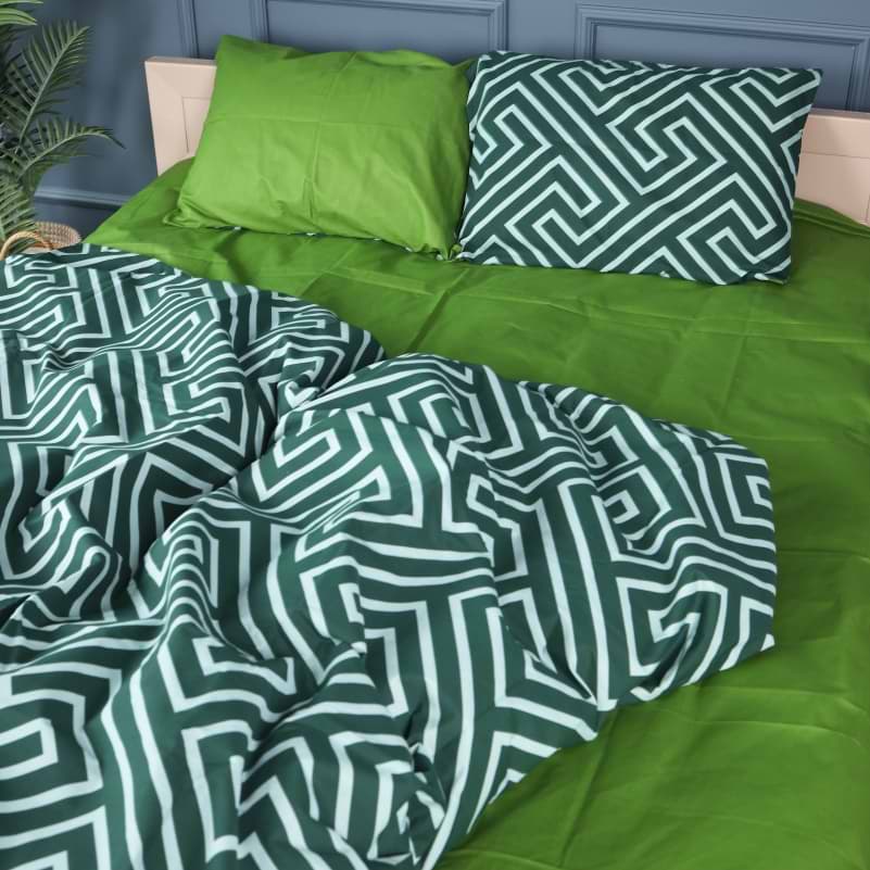 Комплект постельного белья детский MirSon 110х140 см 17-0632 Diamond Emerald Бязь (2200008466015)