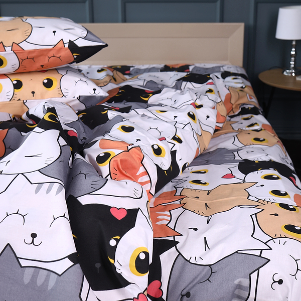 Фото - Наволочка MirSon Ranforce Elite 17-0769 Funny Cat 70х70 см (2200011041858)