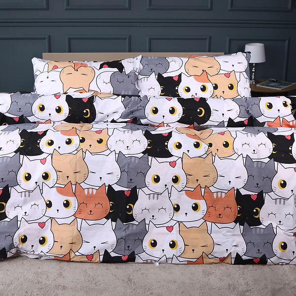 Фото - Наволочка MirSon Ranforce Elite 17-0769 Funny Cat 70х70 см (2200011041858)