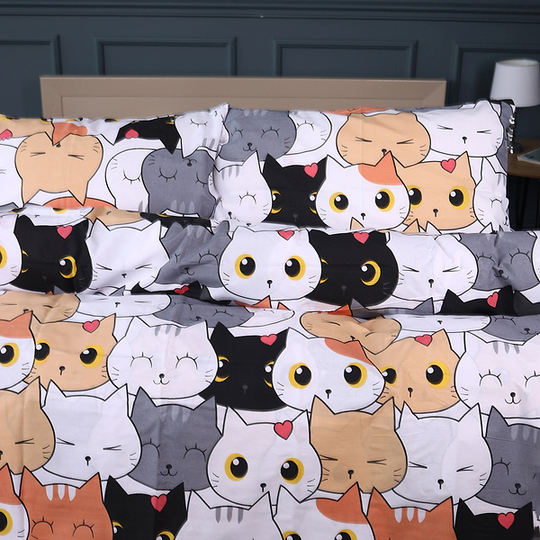 Фото - Наволочка MirSon Ranforce Elite 17-0769 Funny Cat 70х70 см (2200011041858)