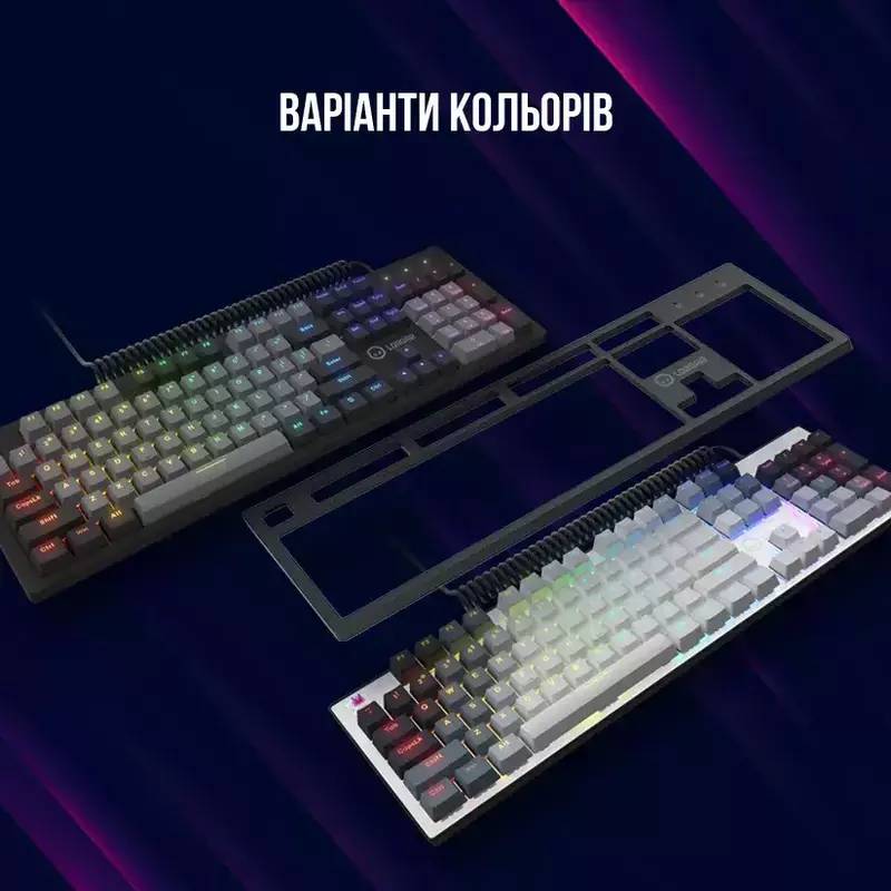 Фото - Клавиатура проводная игровая Lorgar Azar 514 RGB EN/UA Gaming Wired Black (LRG-GK514B-UA)