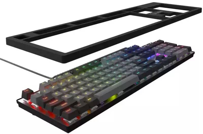 Фото - Клавиатура проводная игровая Lorgar Azar 514 RGB EN/UA Gaming Wired Black (LRG-GK514B-UA)