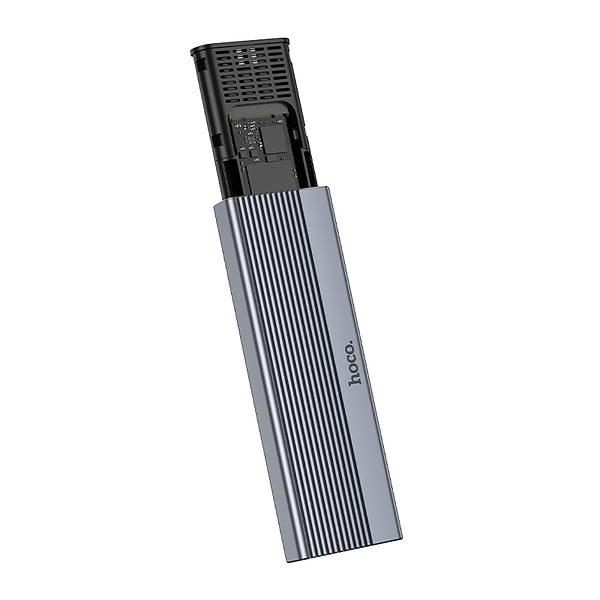 Фото - Зовнішня кишеня HOCO HB47 M.2 SSD Enclosure(USB3.1/6Gbps) Metal Gray (6942007632355)