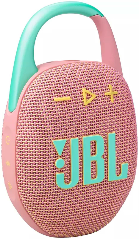 Фото - Портативна акустика JBL Clip 5 Pink (JBLCLIP5PINK)