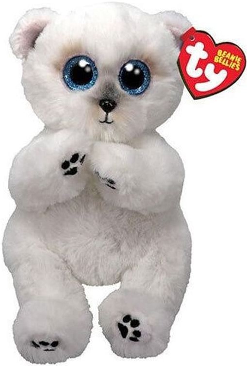 Мягкая игрушка глазастик TY Beanie Bellies Мишка "WUZZY" (41500)