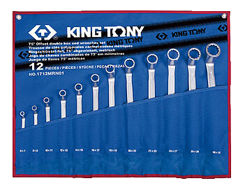 Набір накидних ключів KING TONY 6-32 мм 12 шт. в чохолі (1712MRN01)