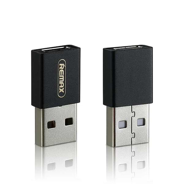 Фото - Переходник Remax RA-USB3 Joymove USB Type-C-USB Black (6954851284291)